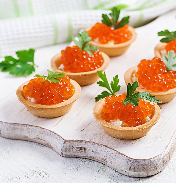 caviar tart shells