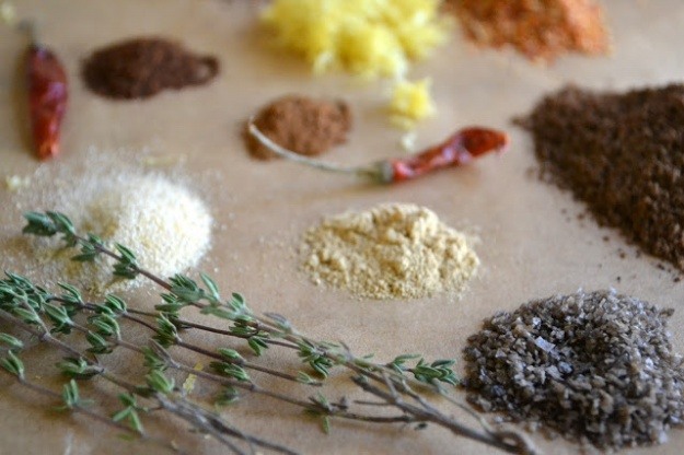 All the ingredients for a fabulous jerk spices mix. 