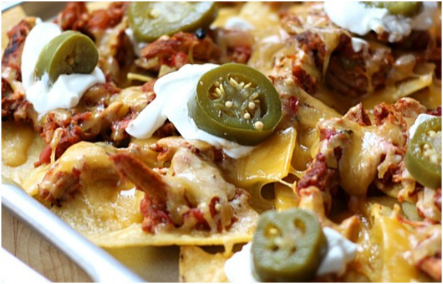 Pulled Pork Nachos by Simply Gloria.