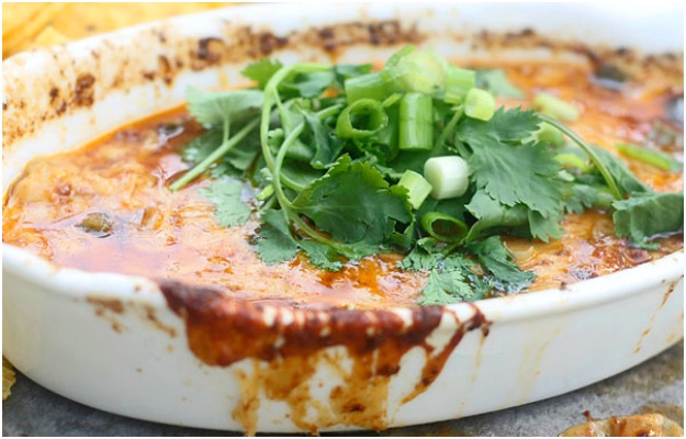 Classic Queso Fundido with Poblano, Chorizo and Tequila by Cooking For Keeps