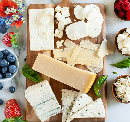  photo of delicious summer cheese board