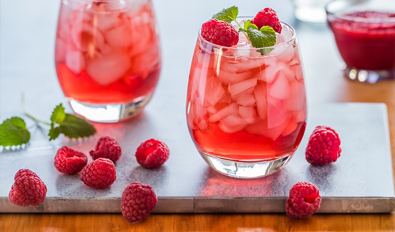  photo of raspberry cocktails