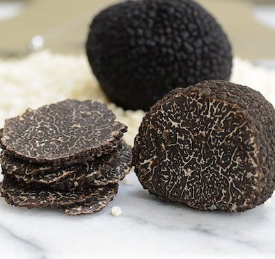 fresh winter black truffles