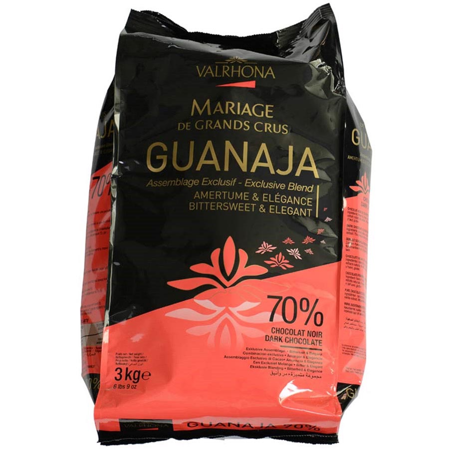 Valrhona Dark Chocolate Pistoles - 70%, Guanaja Noir by Valrhona