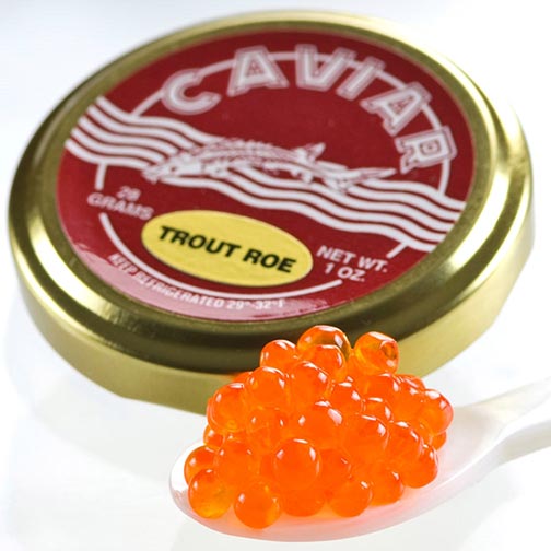 Trout Roe Caviar, Pink Trout Roe For Sale